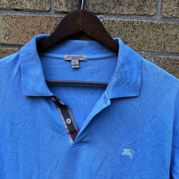 Vintage Burberry Brit Novacheck Collar Button Up Shirt XL - Picture 4 of 5